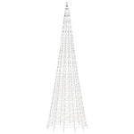 Hideg fehér LED karácsonyfa 1534 LED 500 cm 4