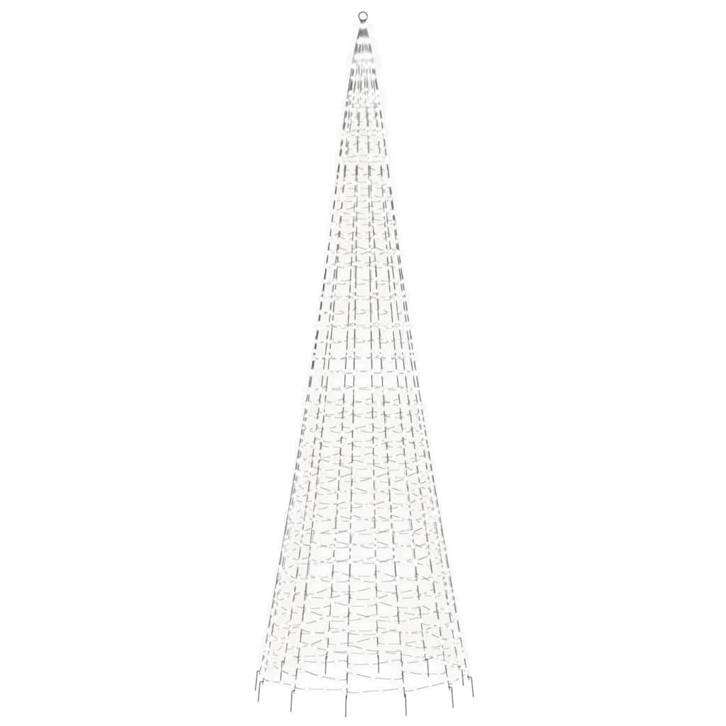 Hideg fehér LED karácsonyfa 1534 LED 500 cm 4