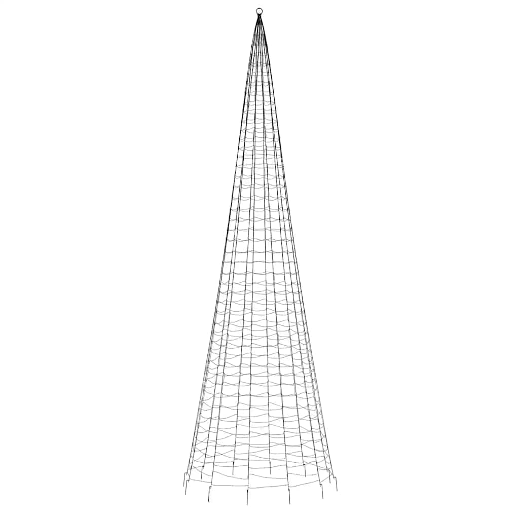 Hideg fehér LED karácsonyfa 1534 LED 500 cm 5