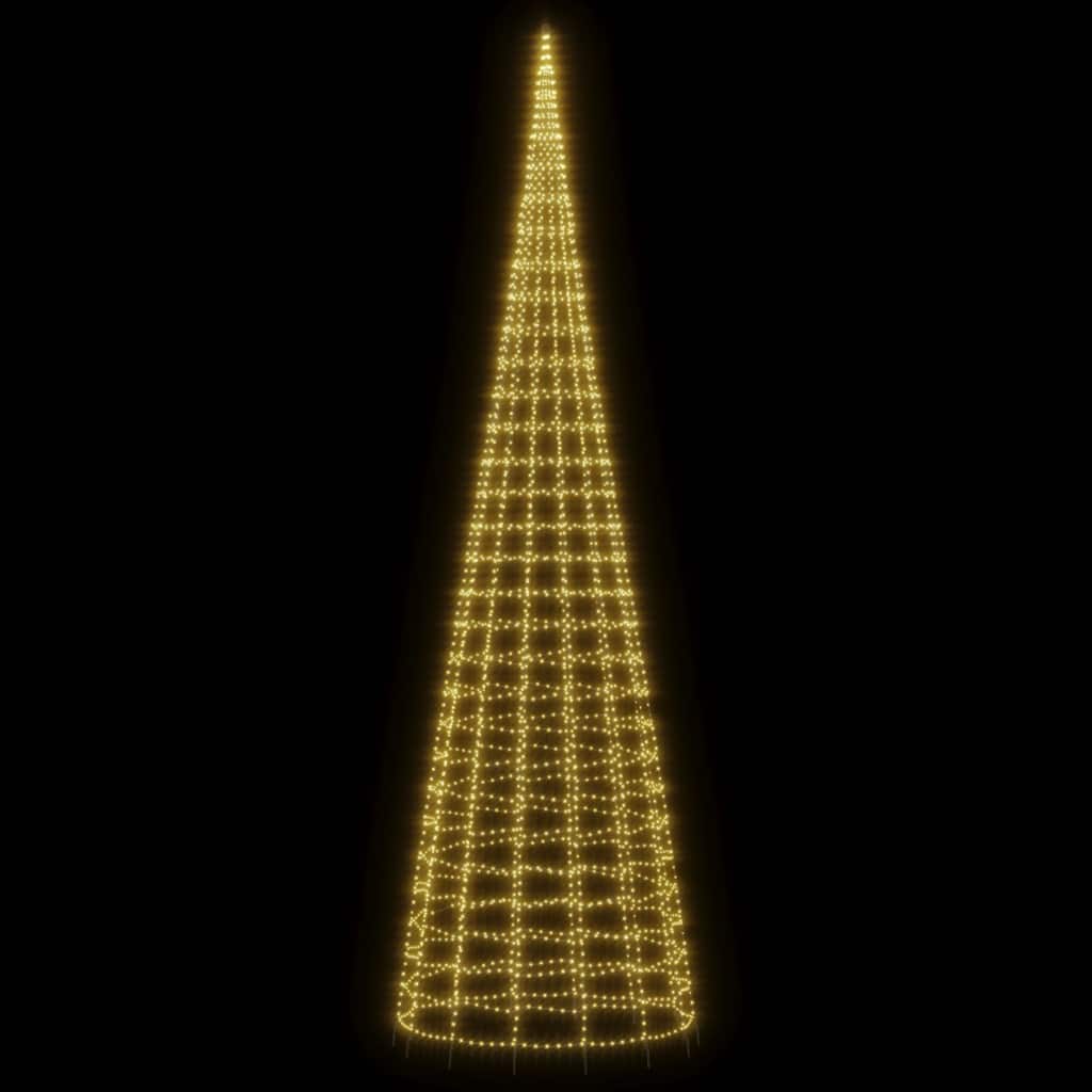 Meleg fehér LED karácsonyfa 3000 LED 800 cm 3