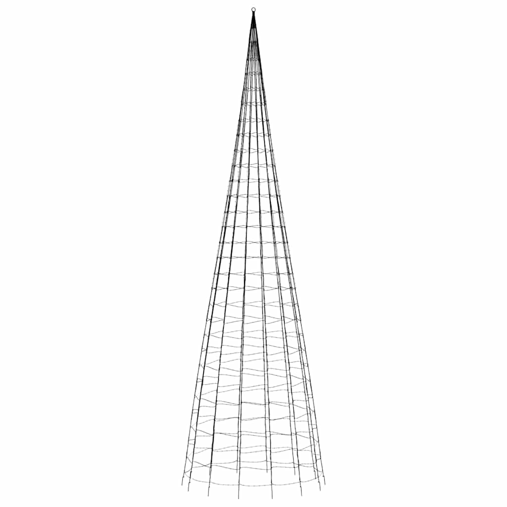 Meleg fehér LED karácsonyfa 3000 LED 800 cm 5