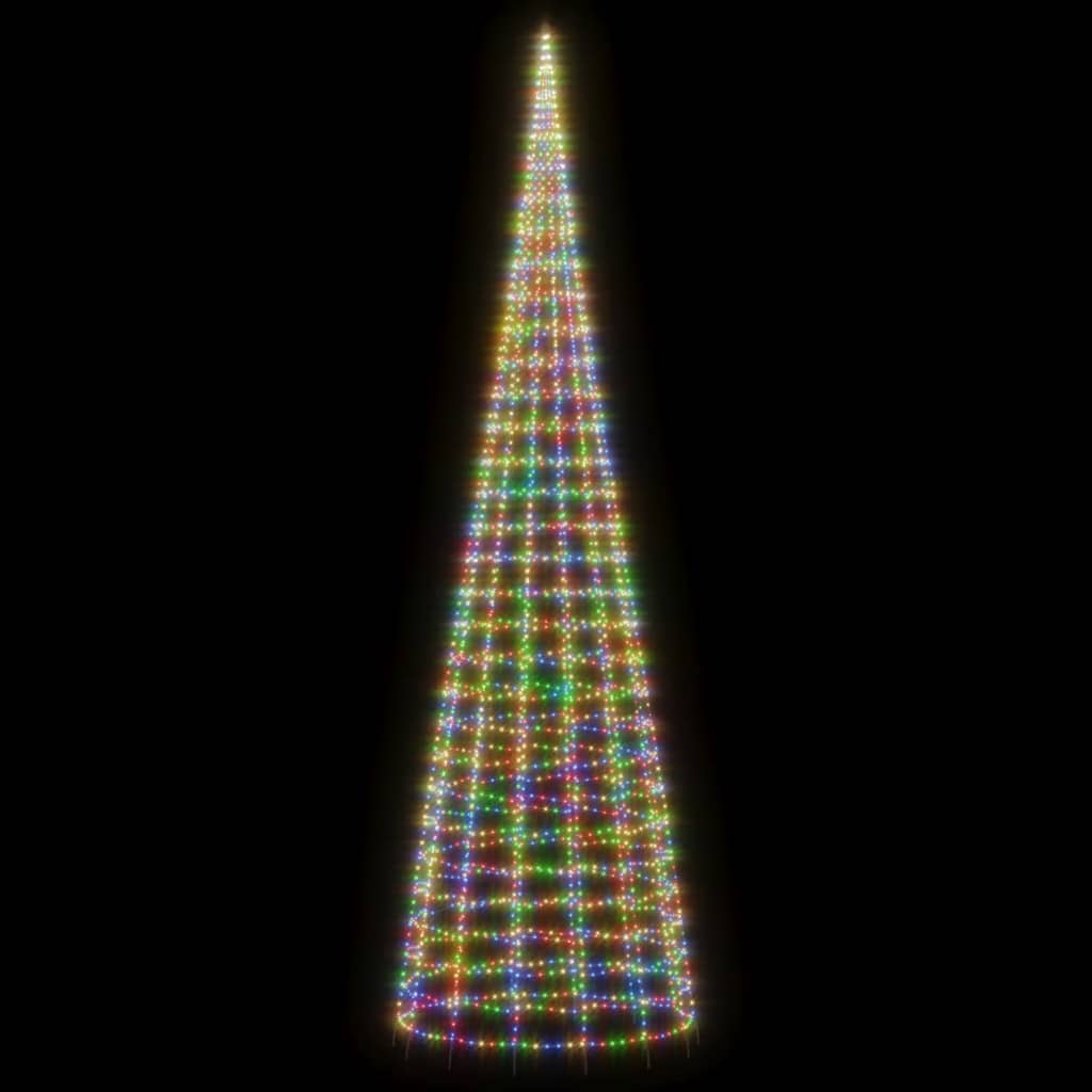 Színes LED karácsonyfa 3000 LED 800 cm 3