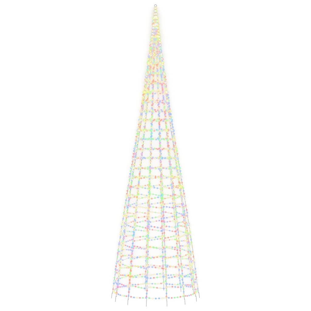 Színes LED karácsonyfa 3000 LED 800 cm 4