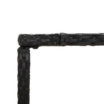 5 részes fekete polyrattan kerti bárszett párnával 6