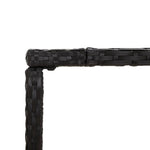 5 részes fekete polyrattan kerti bárszett párnával 6