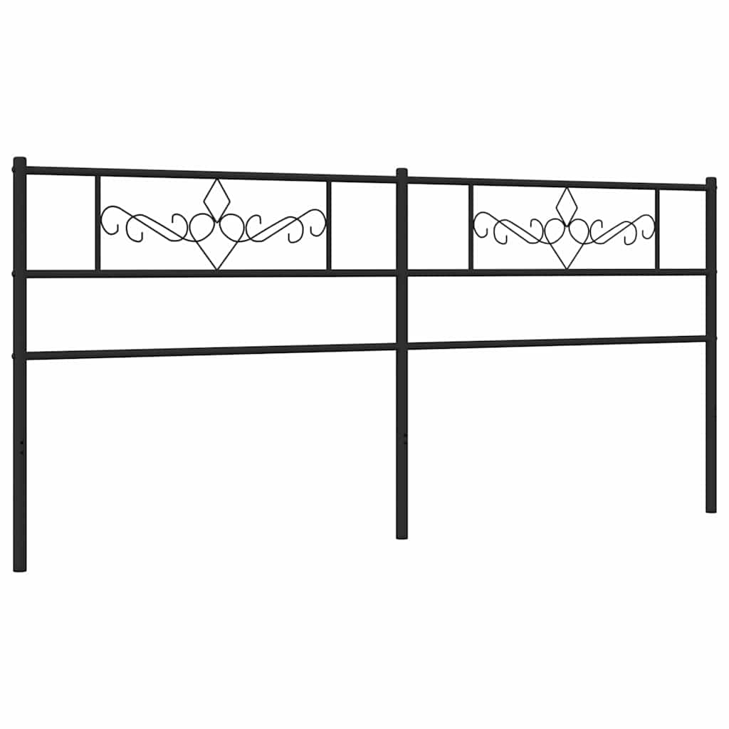 Fekete fém csere fejtámla 193 cm 2