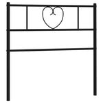 Fekete fém csere fejtámla 75 cm 3