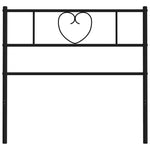 Fekete fém csere fejtámla 75 cm 5