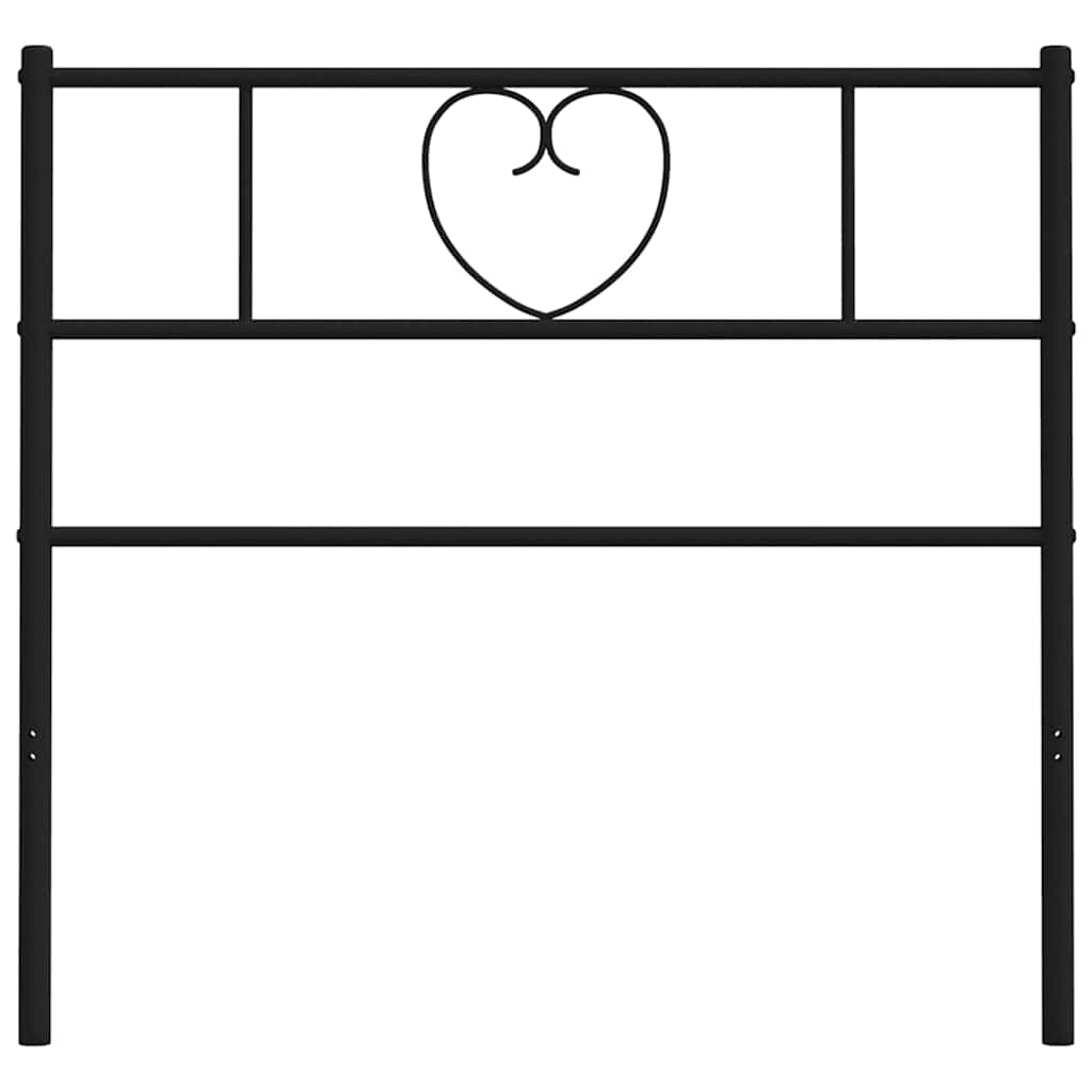 Fekete fém csere fejtámla 75 cm 5