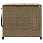 Rattan szennyeskosár kerekekkel 66x35x60 cm 3