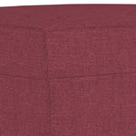4 részes bordó szövet ülőgarnitúra párnákkal 8