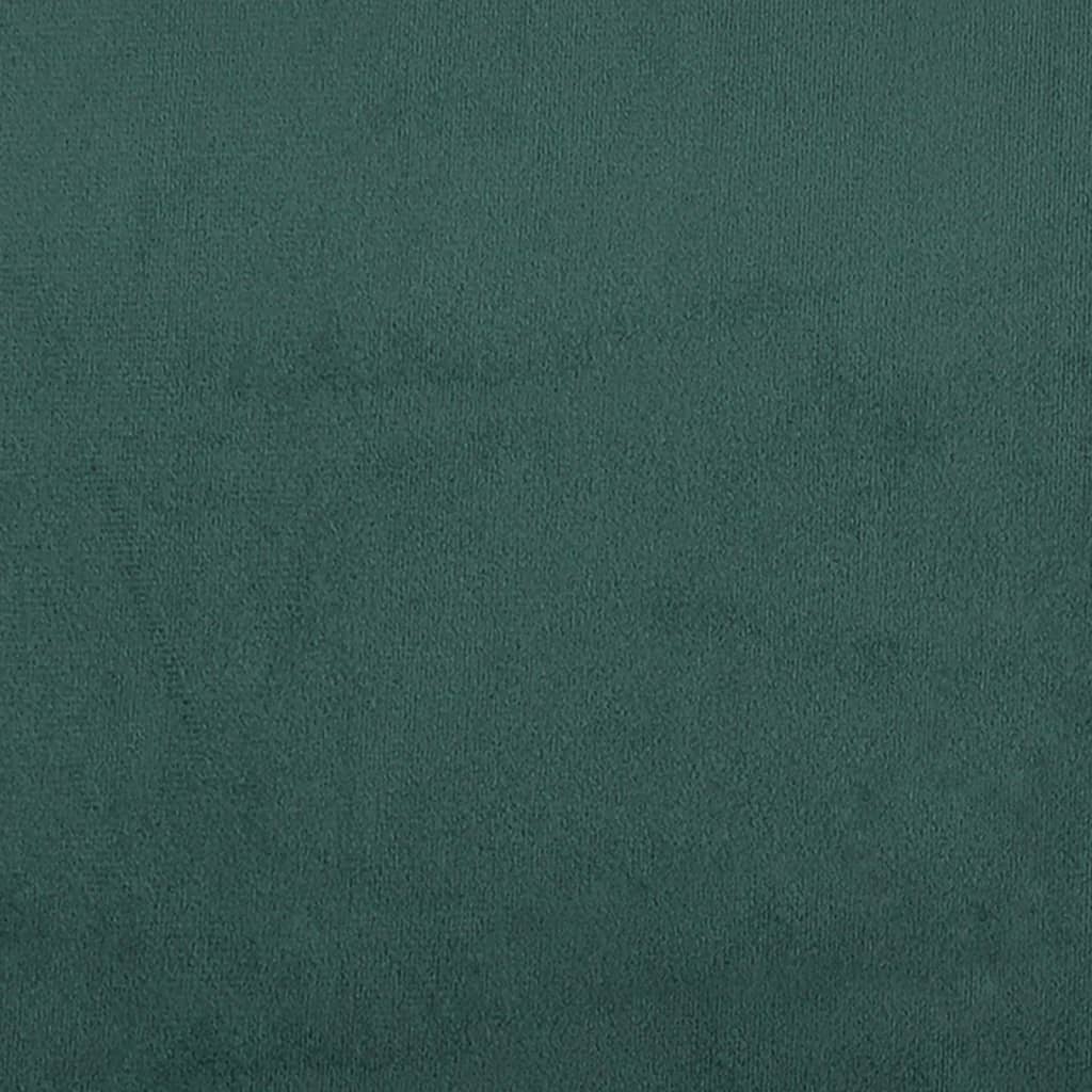 4 részes sötétzöld bársony ülőgarnitúra párnákkal 10