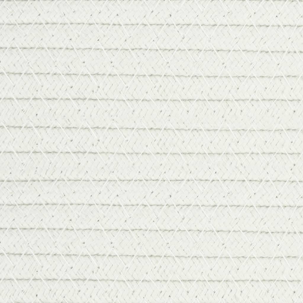 Szürke-fehér pamut tárolókosár Ø51 x 33 cm 8