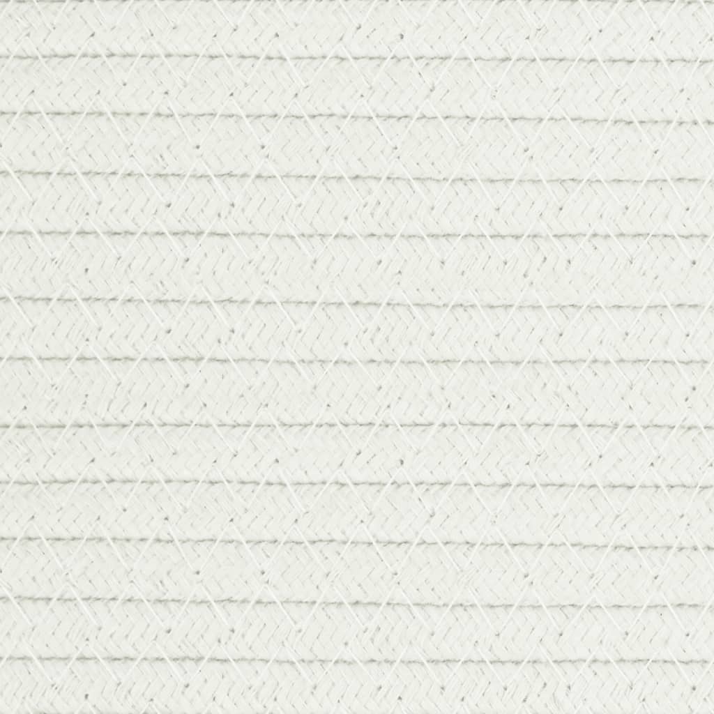 Barna-fehér pamut tárolókosár Ø51 x 33 cm 8
