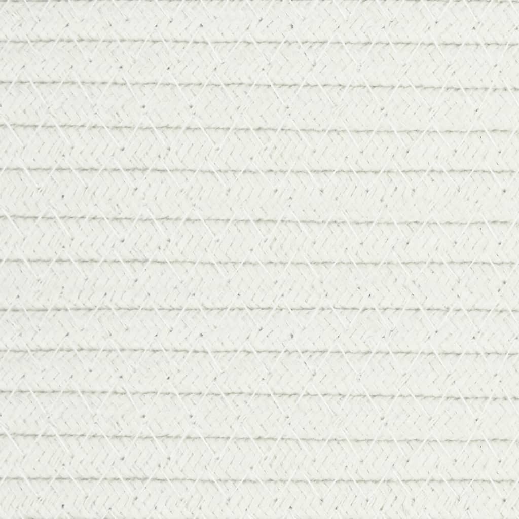 Fehér-fekete pamut tárolókosár fedéllel Ø40 x 35 cm 10