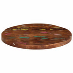 Tömör újrahasznosított fa kerek asztallap Ø40x1,5 cm 3