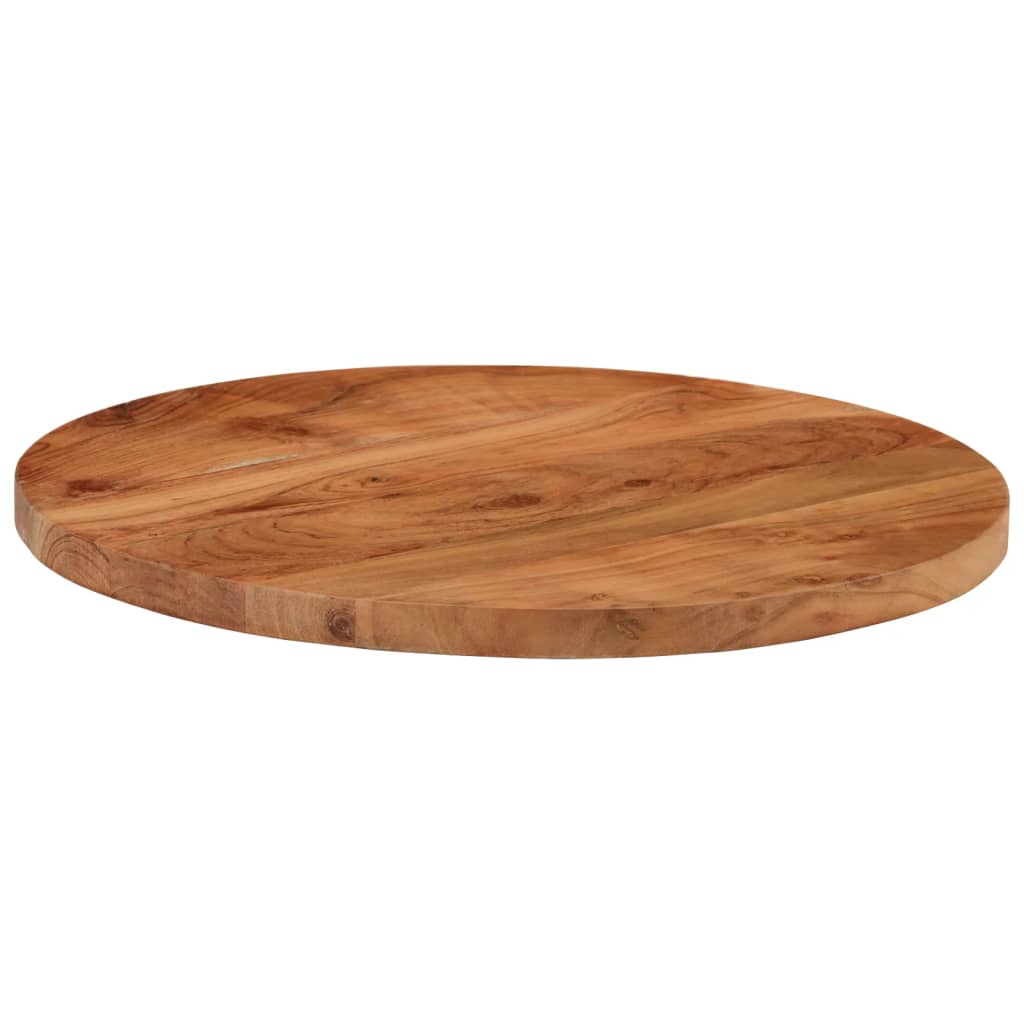 Tömör akácfa kerek asztallap Ø50 x 2,5 cm 3