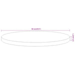 Tömör akácfa kerek asztallap Ø50 x 2,5 cm 8