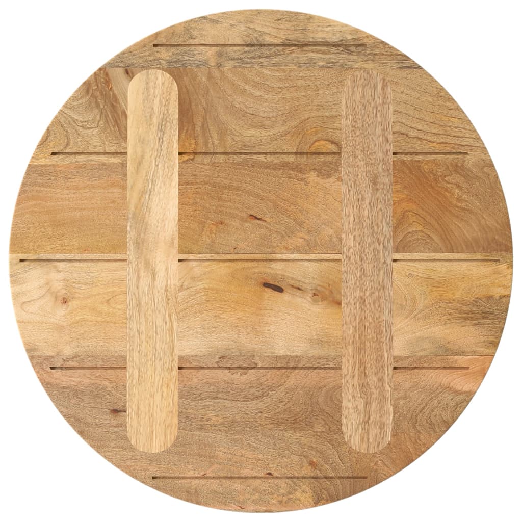 Tömör mangófa kerek asztallap Ø60 x 2,5 cm 5