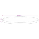 Tömör mangófa kerek asztallap Ø60 x 2,5 cm 8