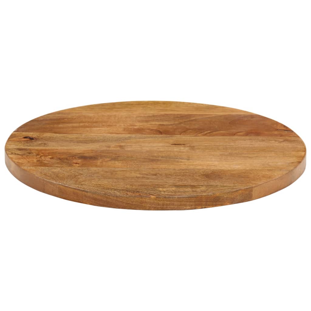 Tömör mangófa kerek asztallap Ø60 x 2,5 cm 3
