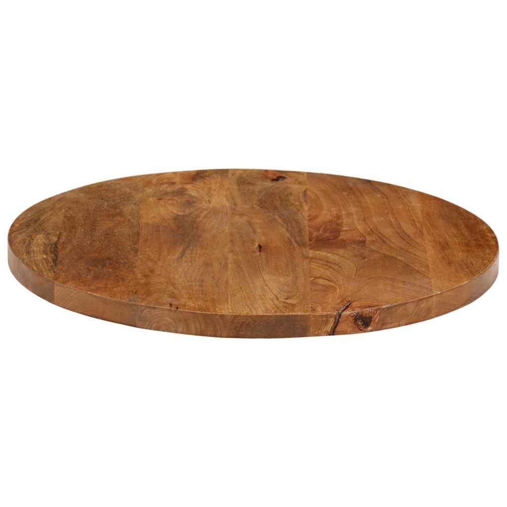 Tömör mangófa kerek asztallap Ø60 x 2,5 cm 4