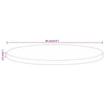 Tömör mangófa kerek asztallap Ø60 x 2,5 cm 8
