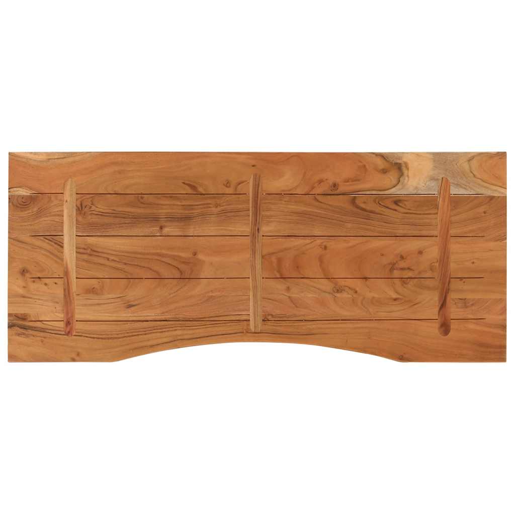 Tömör akácfa téglalap alakú asztallap 110 x 50 x 2,5 cm 5