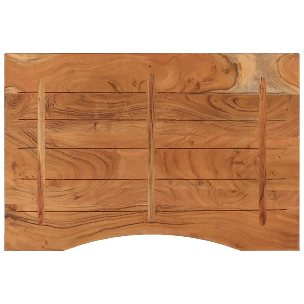 Tömör akácfa téglalap alakú asztallap 100 x 60 x 2,5 cm 5