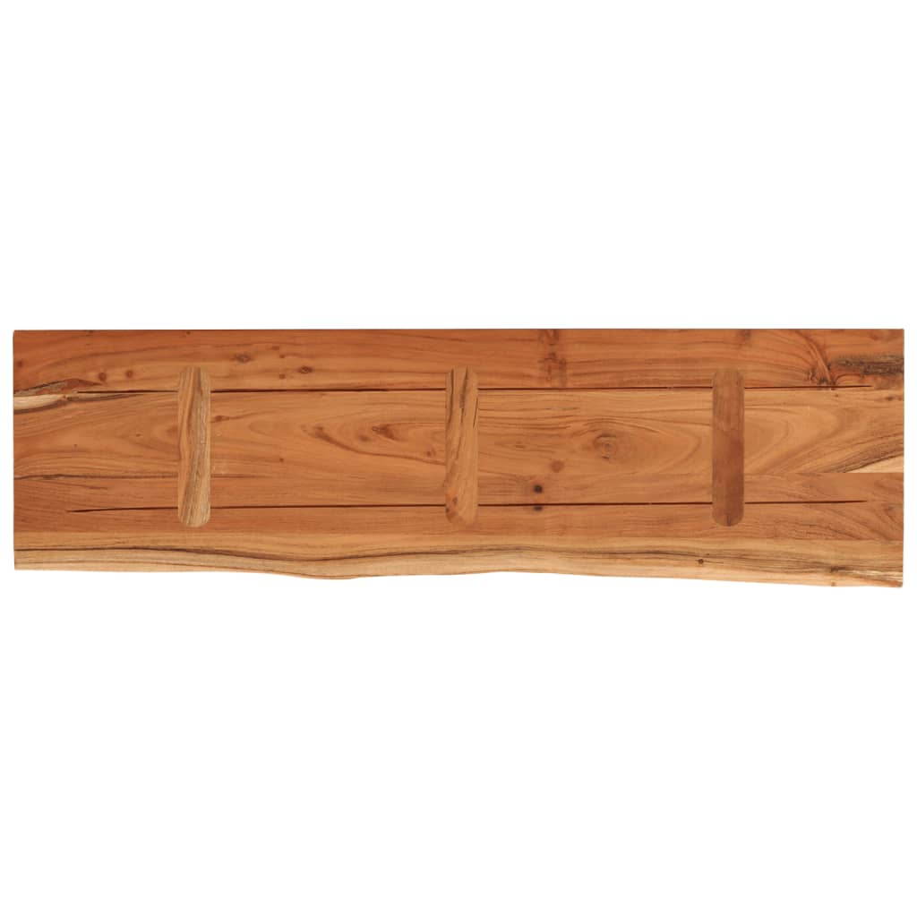 Tömör akácfa téglalap alakú fali polc 100 x 30 x 2,5 cm 5