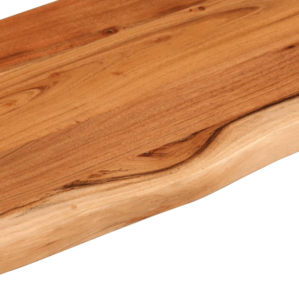 Tömör akácfa téglalap alakú fali polc 100 x 30 x 2,5 cm 6