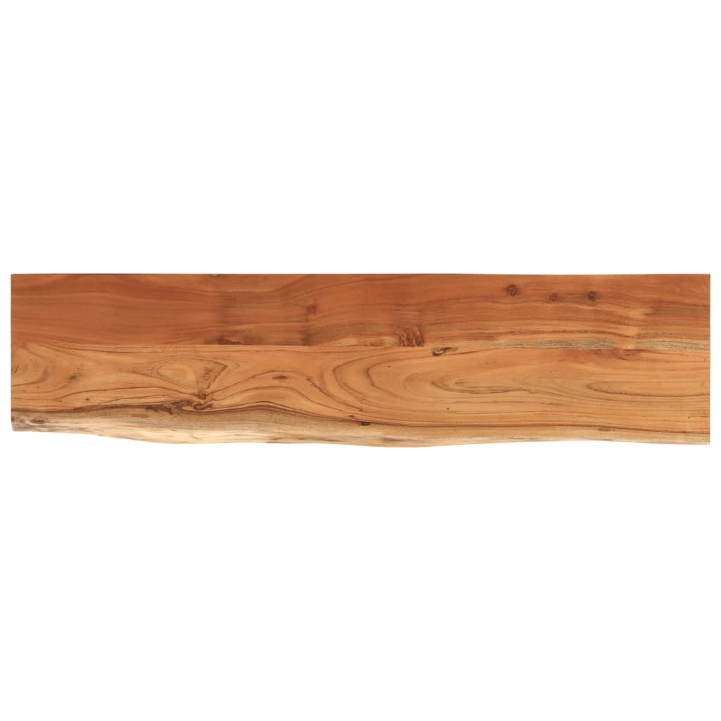 Tömör akácfa téglalap alakú fali polc 120 x 30 x 2,5 cm 2