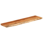 Tömör akácfa téglalap alakú fali polc 120 x 30 x 2,5 cm 3