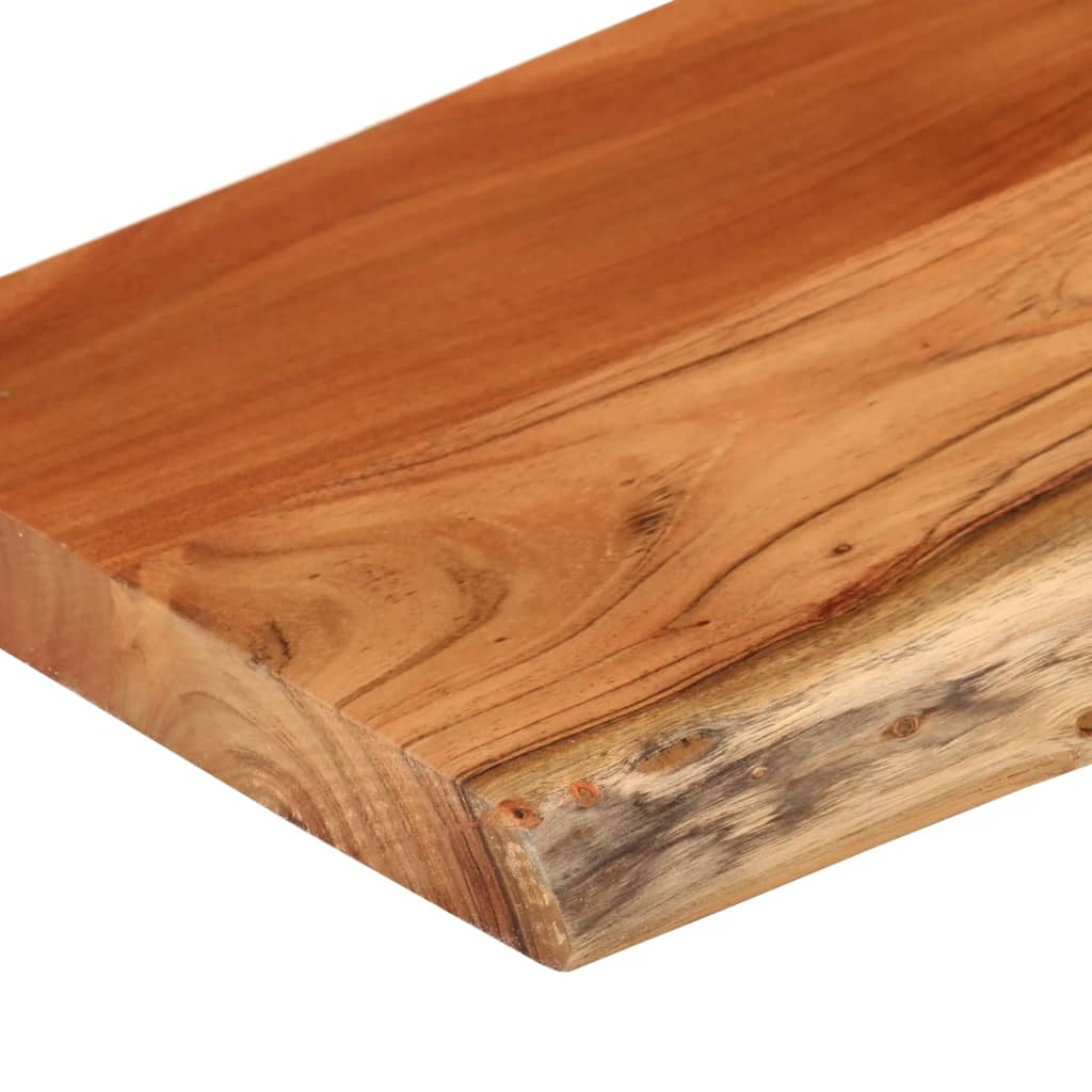 Tömör akácfa téglalap alakú fali polc 120 x 30 x 2,5 cm 7