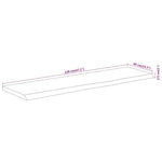 Tömör akácfa téglalap alakú asztallap 120 x 40 x 2,5 cm 8