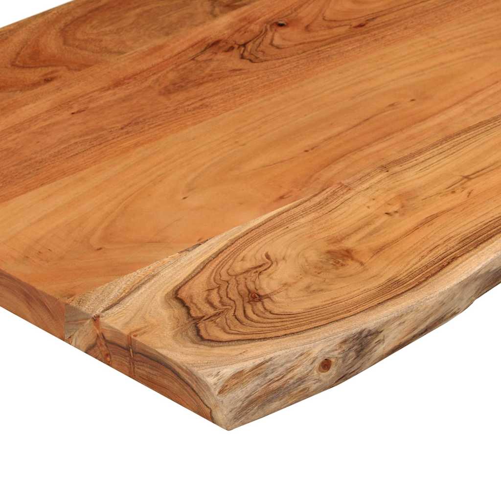 Tömör akácfa téglalap alakú fürdőszobai pult 90 x 60 x 2,5 cm 7