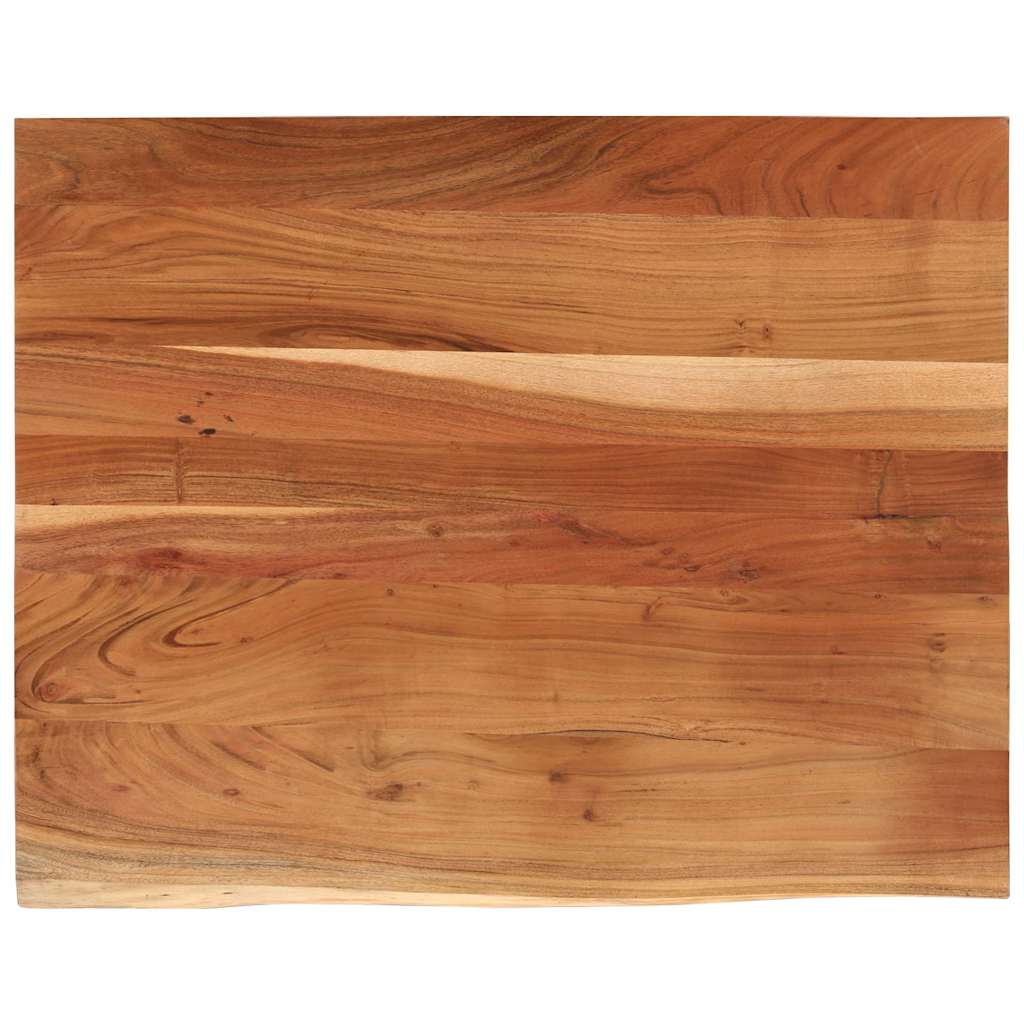 Tömör akácfa téglalap alakú asztallap 90 x 80 x 2,5 cm 2