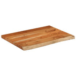 Tömör akácfa téglalap alakú fürdőszobai pult 70 x 60 x 3,8 cm 3