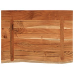 Tömör akácfa téglalap alakú fürdőszobai pult 70 x 60 x 3,8 cm 5