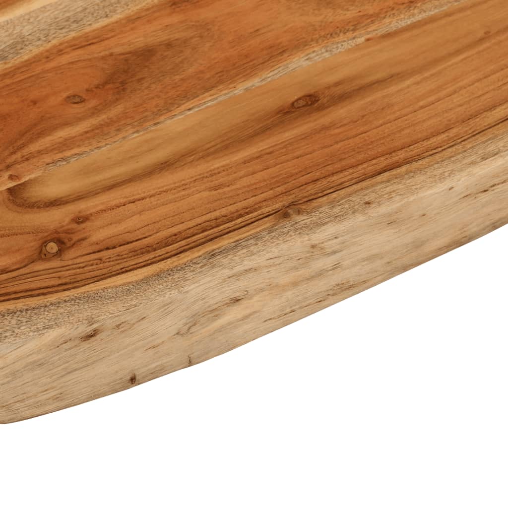 Tömör akácfa téglalap alakú fürdőszobai pult 70 x 60 x 3,8 cm 6