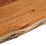 Tömör akácfa téglalap alakú fürdőszobai pult 110 x 60 x 3,8 cm 6