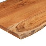 Tömör akácfa téglalap alakú fürdőszobai pult 110 x 60 x 3,8 cm 7