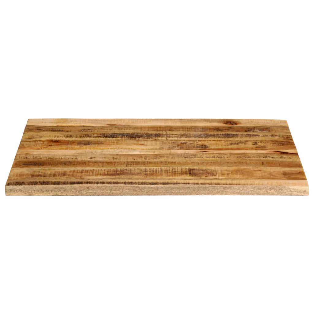 Tömör nyers mangófa természetes élű asztallap 100 x 80 x 2,5 cm 3