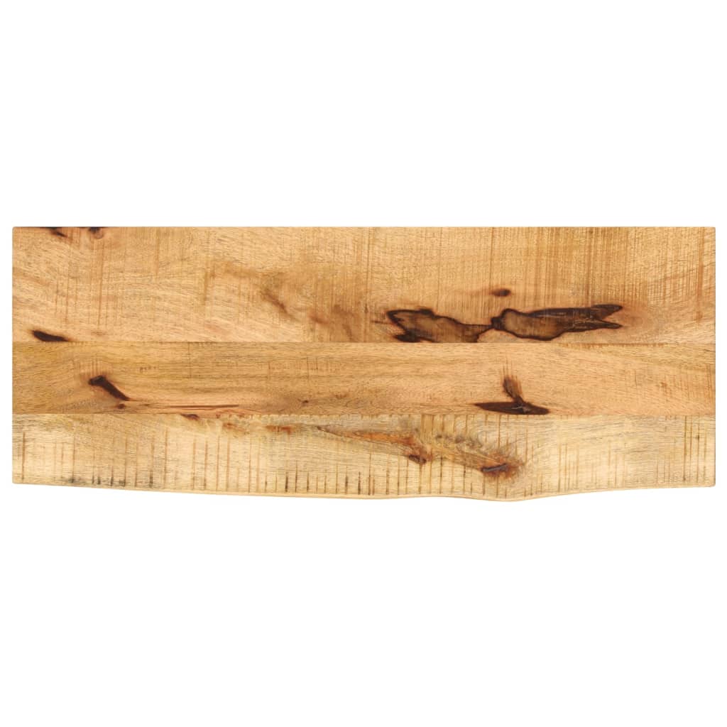 Tömör nyers mangófa természetes élű asztallap 80 x 20 x 3,8 cm