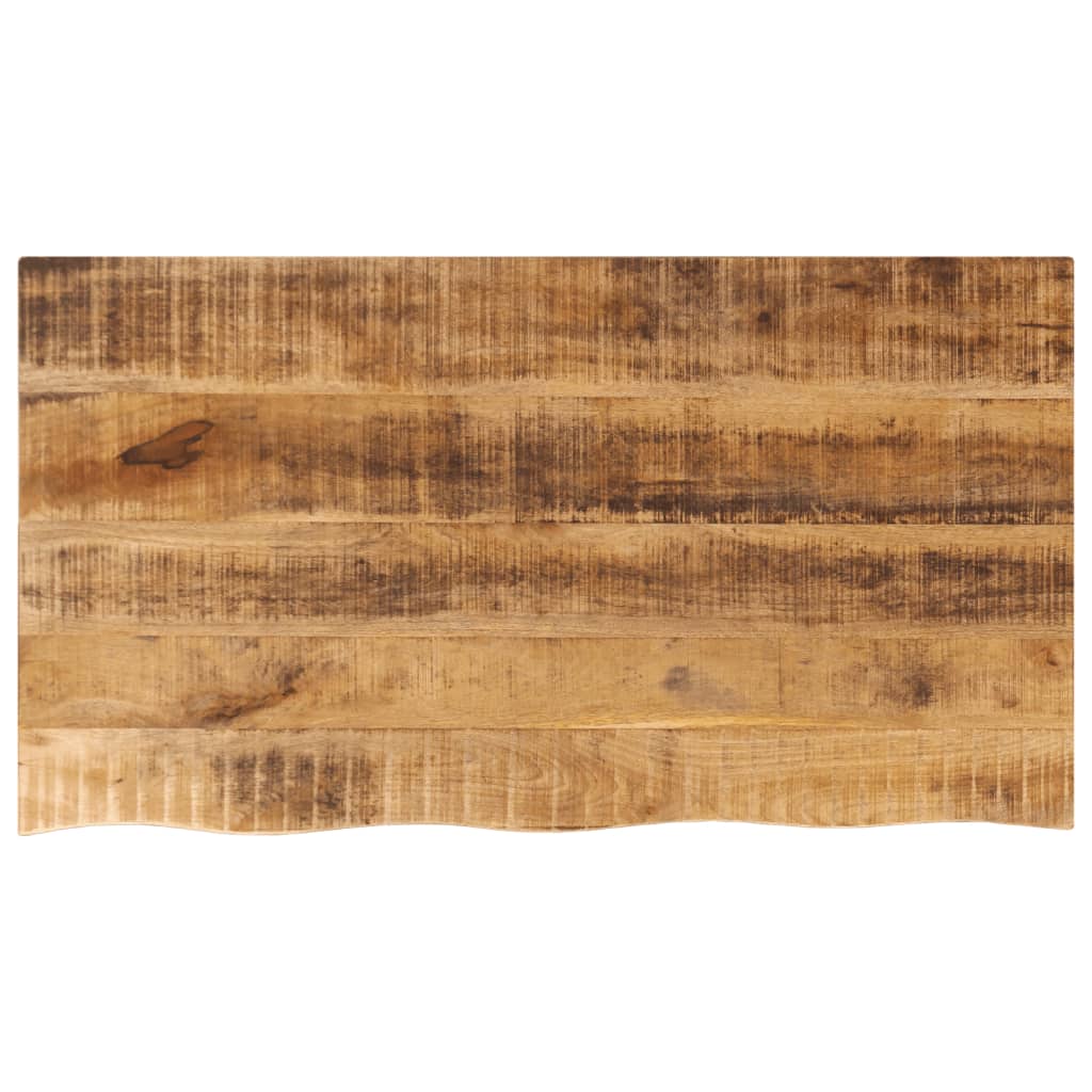 Tömör nyers mangófa természetes élű asztallap 120 x 60 x 3,8 cm