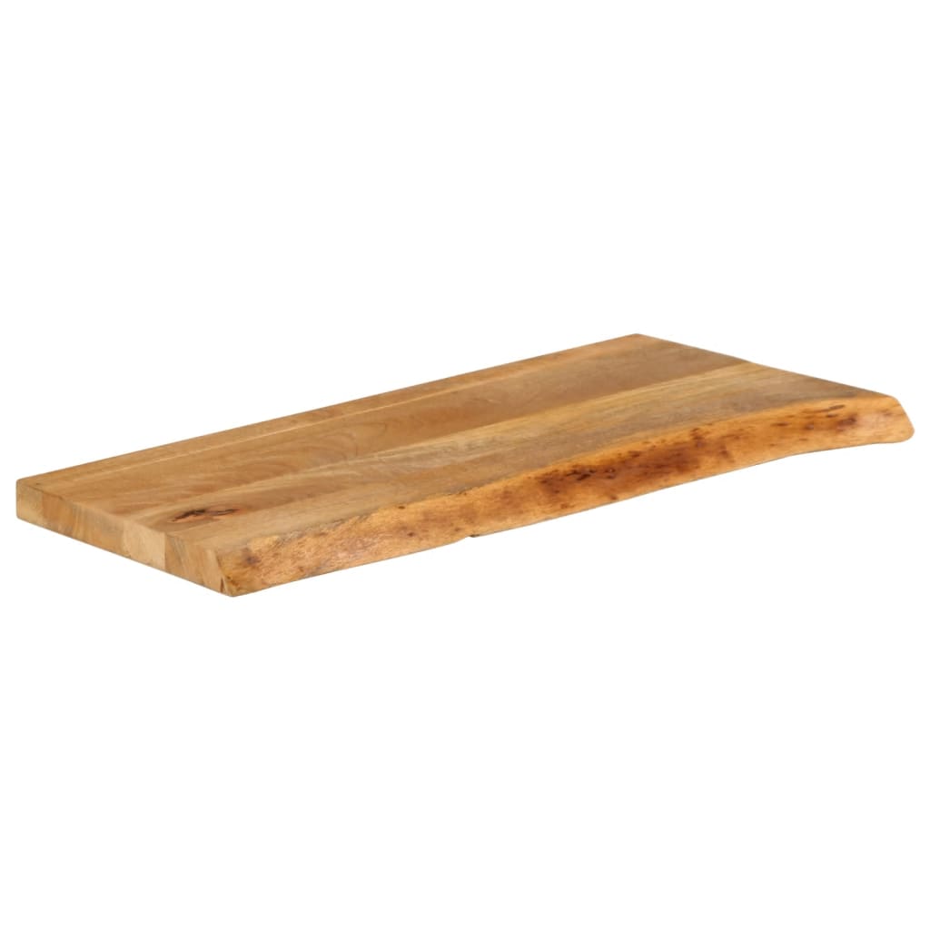 Tömör mangófa természetes élű asztallap 70 x 30 x 2,5 cm 2