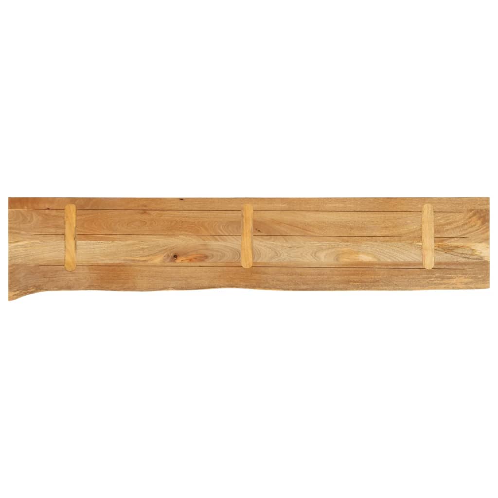 Tömör mangófa természetes élű asztallap 140 x 40 x 3,8 cm 5