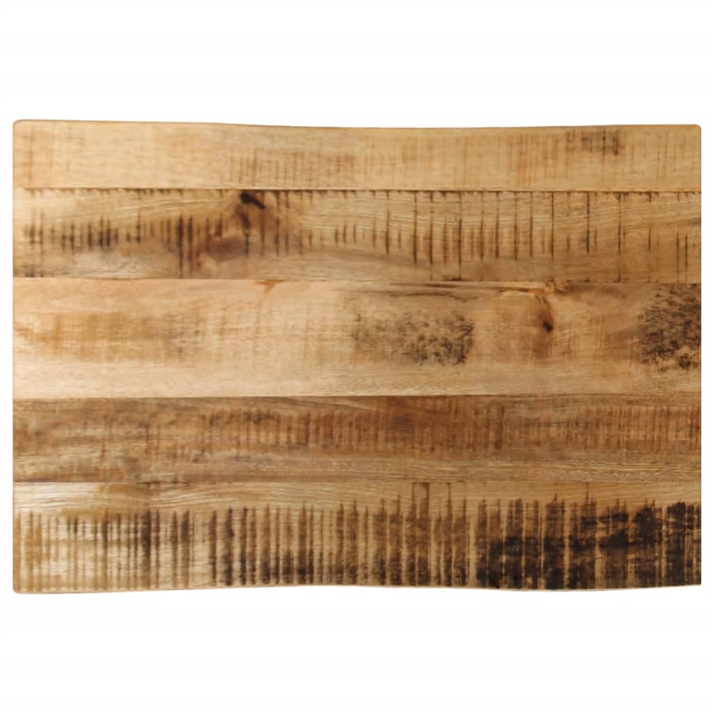 Tömör nyers mangófa természetes élű asztallap 60 x 40 x 3,8 cm