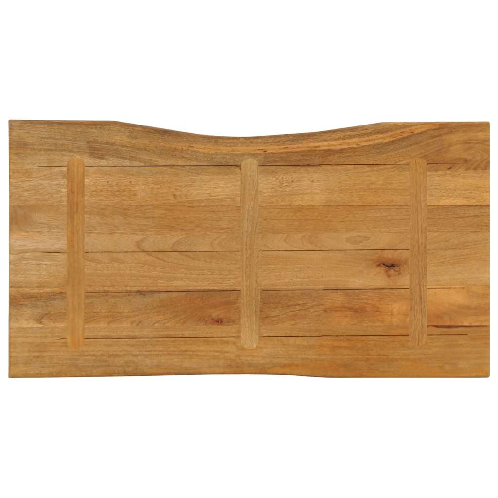 Tömör mangófa természetes élű asztallap 100 x 60 x 2,5 cm 5