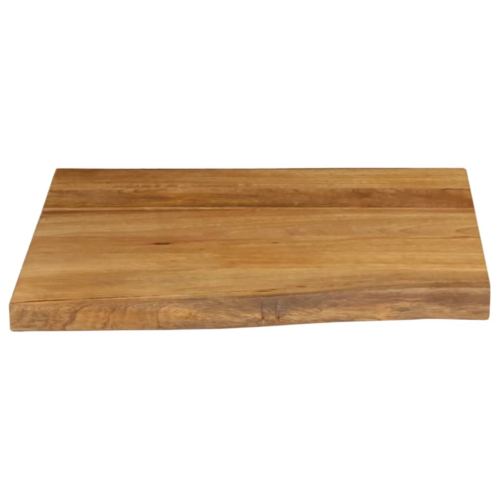 Tömör mangófa természetes élű asztallap 80 x 80 x 2,5 cm 4